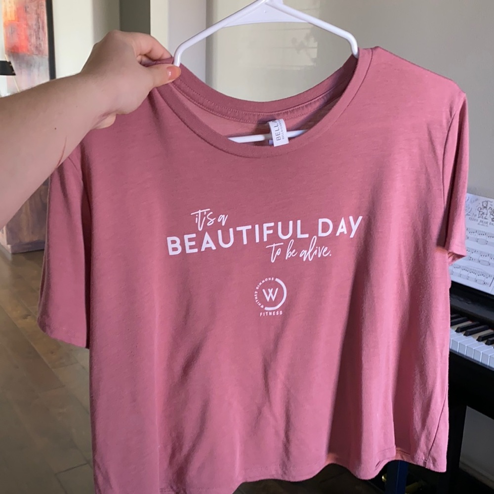 Whitney Simmons - it’s a beautiful day to be alive - crop top
